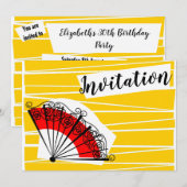 ファスペインのン招待状水平 招待状 (正面/裏面)