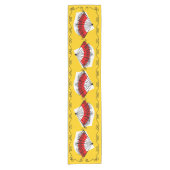 ファスペインのン縁どテーブルランナー14 X 72 ショートテーブルランナー (正面)