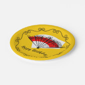 ファスペインのン縁ど誕生日紙プレート ペーパープレート (アングル)