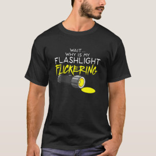 ファスモ恐怖症Flickering Flashlight -幽霊狩り Tシャツ
