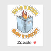 ファス救シストが本を燃やす シール (シート)