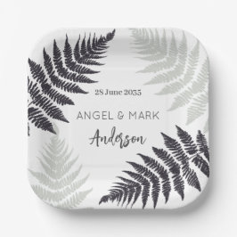 ファズウッドランドガーデン結婚アウトドア ペーパープレート