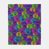 ファズカラフルフレンドリール フリースブランケット (正面)