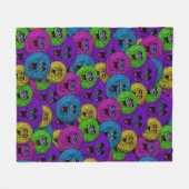 ファズカラフルフレンドリール フリースブランケット (正面(横))