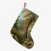 ファズパームツリーアンティークボタニカルファンドアート スモールクリスマスストッキング (正面 (吊り時))