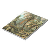 ファズパームツリーアンティークボタニカルファンドアート ノートパッド (回転)