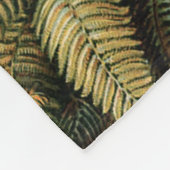 ファズパームツリーアンティークボタニカルファンドアート フリースブランケット (角)