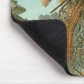 ファズパームツリーアンティークボタニカルファンドアート マウスパッド (コーナー)