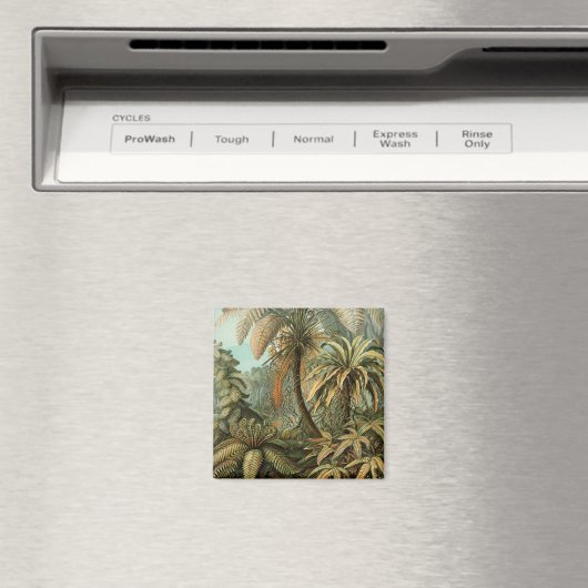 ファズパームツリーアンティークボタニカルファンドアート マグネット (インサイチュ (食洗機))