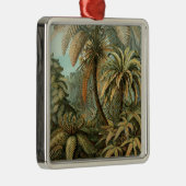 ファズパームツリーアンティークボタニカルファンドアート メタルオーナメント (右)