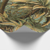 ファズパームツリーアンティークボタニカルファンドアート ラッピングペーパー (角)
