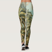 ファズパームツリーアンティークボタニカルファンドアート レギンス (裏面)