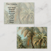 ファズパームツリーアンティークボタニカルファンドアート 名刺 (正面/裏面)