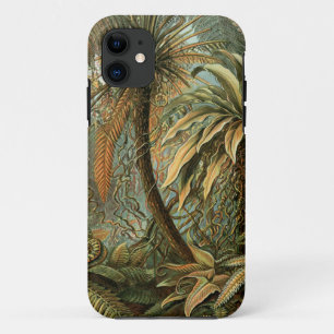 ファズパームツリーアンティークボタニカルファンドアート iPhone 11 ケース