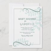 ファズベビーシャワー招待状 招待状 (正面)