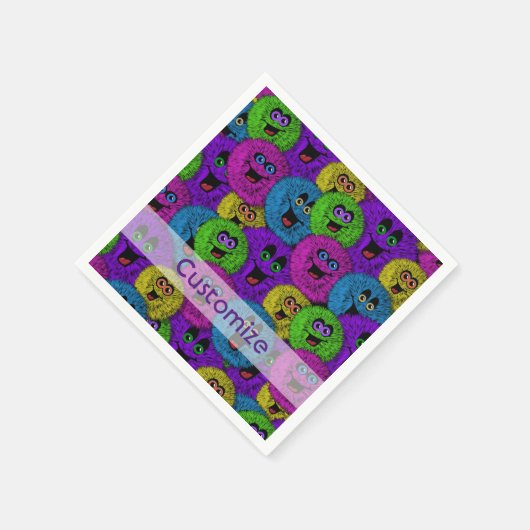 ファズルフレンドリーキュート生き物ナプキンス スタンダードカクテルナプキン (角)