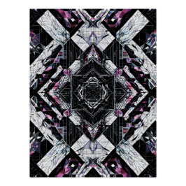 ファセットクリスタルプリズム：ジオメトリックシャードP-223 ポスター