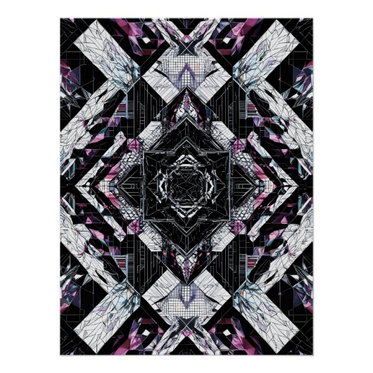 ファセットクリスタルプリズム：ジオメトリックシャードP-223 ポスター (正面)