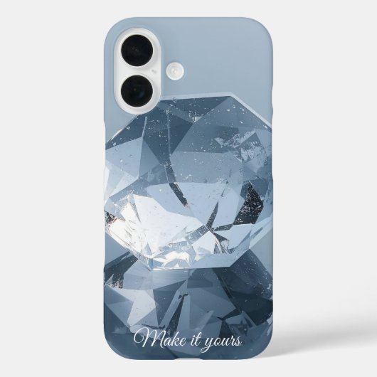 ファセットジェムパーソナライズされたカバー – 愛する人を追加 Case-Mate iPhoneケース (裏面)