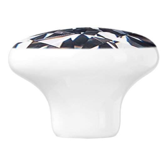 ファセットダイエレガントアモンドのイメージ セラミックノブ (側面)