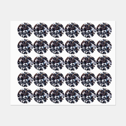 ファセットダイエレガントアモンドのイメージ ラベル (シート)