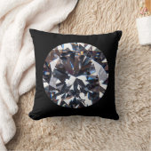 ファセットダイエレガントアモンド宝石イメージ クッション (ブランケット)