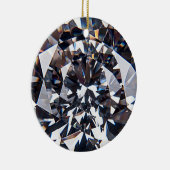 ファセットダイエレガントアモンド宝石イメージ セラミックオーナメント (右)