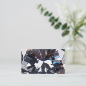 ファセットダイエレガントアモンド宝石イメージ 名刺 (スタンド正面)