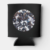 ファセットダイエレガントアモンド宝石イメージ 缶クーラー (正面)