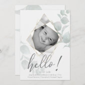 ファセットフォトフレームユーカリ離れスアラバスター 招待状 (正面/裏面)