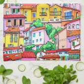 ファセ鮮やかーイタリアンド キッチンタオル (折り畳み)