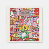 ファセ鮮やかーイタリアンド スタンダードカクテルナプキン (正面)