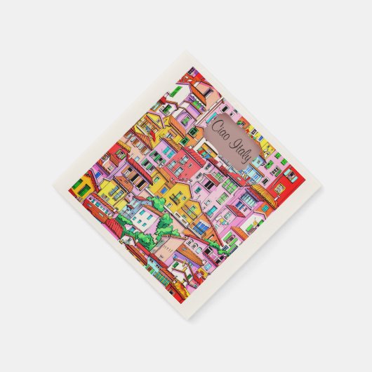 ファセ鮮やかーイタリアンド スタンダードカクテルナプキン (角)