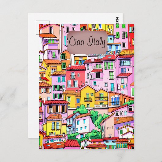 ファセ鮮やかーイタリアンド ポストカード (正面/裏面)
