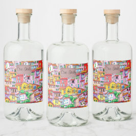 ファセ鮮やかーイタリアンド リキュールボトルラベル