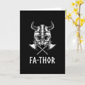 ファソールノルディックバイキングスカルファーザーパパパパ カード (黄色い花)