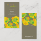 ファタチンレトロCitrus Dots Groovyおもしろいプロファイルカード 名刺 (正面/裏面)