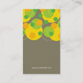 ファタチンレトロCitrus Dots Groovyおもしろいプロファイルカード 名刺 (裏面)
