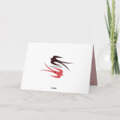 ファタフカラフルァティン・サマー・バーズが結婚カードを巻く ノートカード (裏面)