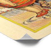 ファッおもしろいトレディーオンビーチ ポスター (角)