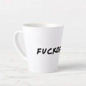 ファックコーヒー カフェラテマグ (左アングル)