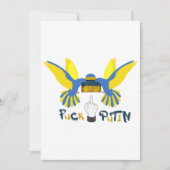 ファックプーチン、サポートウクライナクラシック 招待状 (正面)