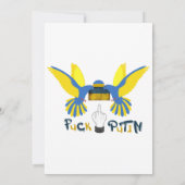 ファックプーチン、サポートウクライナクラシック 招待状 (裏面)