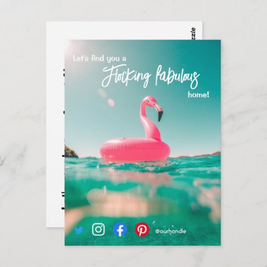 ファック実在ス・エステートマーケティングポスト ポストカード (正面/裏面)