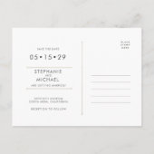 ファッシエレガントャルバラ金ゴールドシック日付を保存 案内ポストカード (裏面)