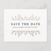 ファッシエレガントャルバラ金ゴールドシック日付を保存 案内ポストカード (正面)