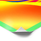 ファッシカラフルャル・パターン・アート ポスター (コーナー)