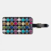 ファッシクールャルカラフルグリッターのアイシャドウ ラゲッジタグ (裏面横)