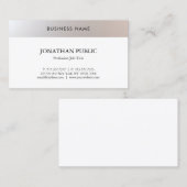 ファッシシンプルャルモダンプロフェッショナルトレンディー 名刺 (正面/裏面)