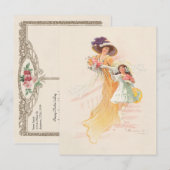 ファッシビクトリアンャルな母子休日 シーズンポストカード (正面/裏面)